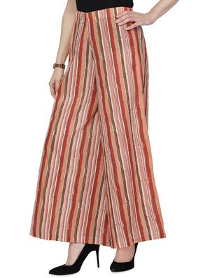 high rise striped palazzo - 16817206 - Standard Image - 2