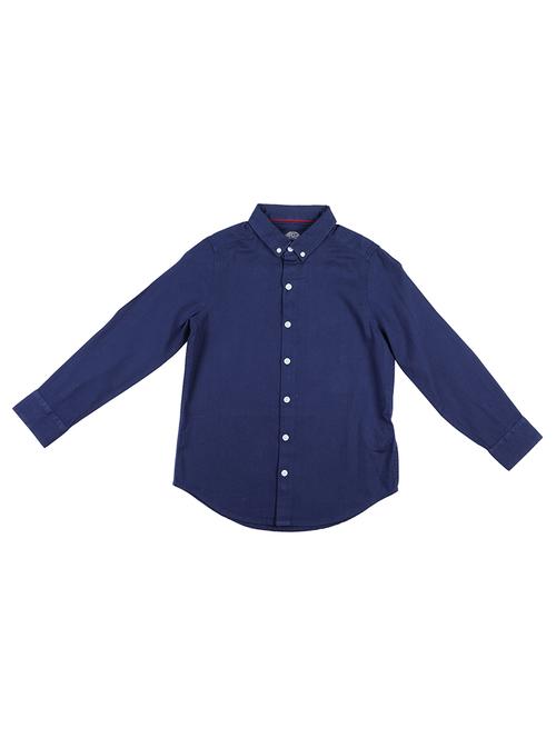 navy blue cotton shirt - 16817327 - Standard Image - 1