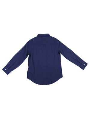 navy blue cotton shirt - 16817327 - Standard Image - 2
