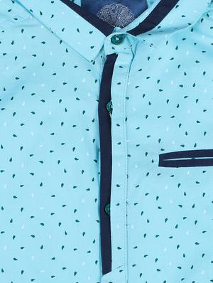 light blue cotton shirt - 16817329 - Standard Image - 3