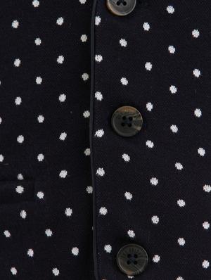 blue cotton waistcoat - 16817331 - Standard Image - 3