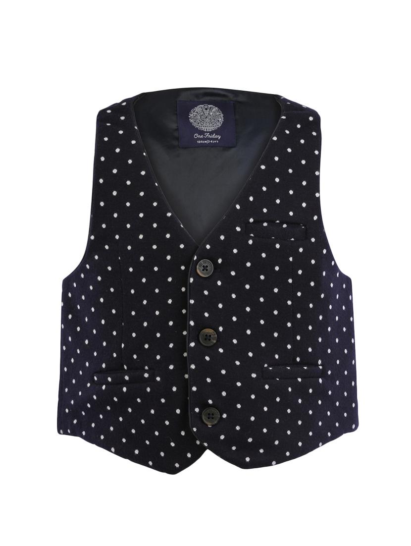 blue cotton waistcoat - 16817331 - Zoom Image - 1