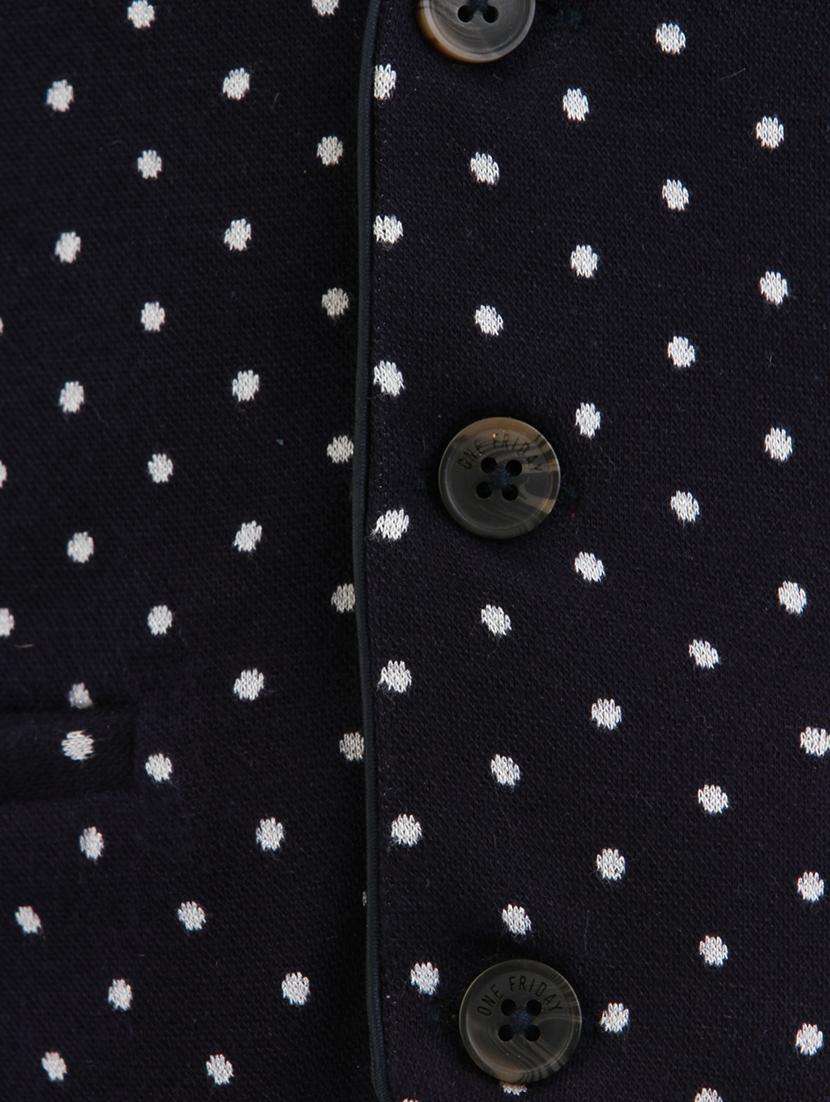 blue cotton waistcoat - 16817331 - Zoom Image - 3
