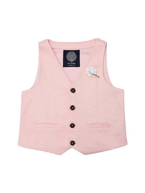 pink polyester waistcoat - 16817332 - Standard Image - 1
