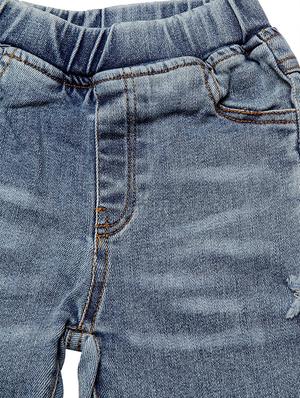 blue cotton plain jean - 16817336 - Standard Image - 3