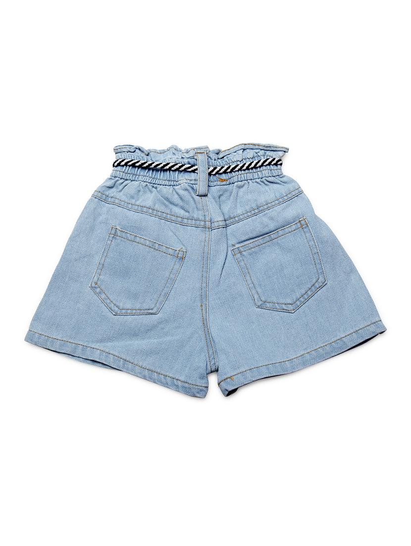 blue cotton shorts & three fourth - 16817339 - Zoom Image - 2