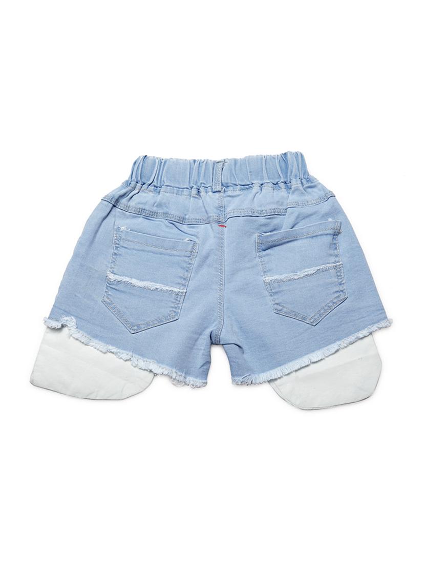 blue cotton shorts & three fourth - 16817341 - Zoom Image - 2