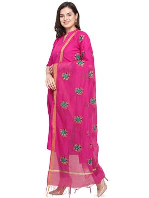 embroidered plain dupatta - 16817358 - Standard Image - 2