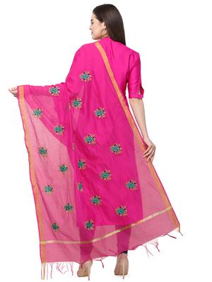 embroidered plain dupatta - 16817358 - Standard Image - 3