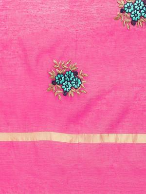 embroidered plain dupatta - 16817358 - Standard Image - 4