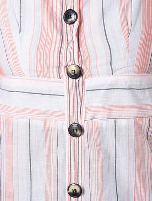 button up striped a-line dress - 16817562 - Standard Image - 6