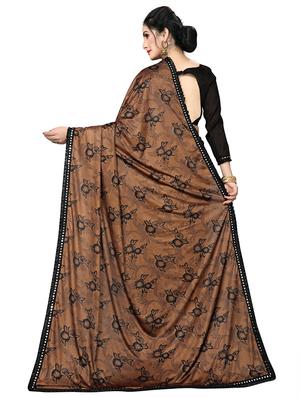 floral printed saree with blouse - 16817611 - Standard Image - 2