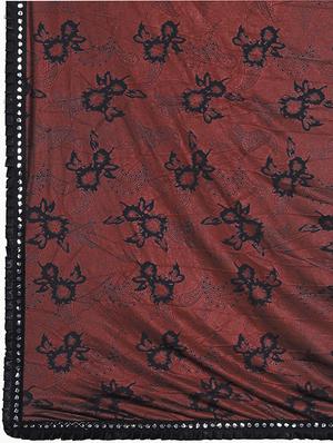 foil printed saree with blouse - 16817619 - Standard Image - 4