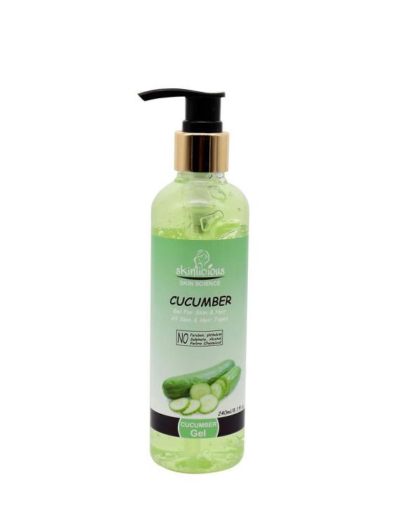 cucumber beauty gel for skin and hair, - paraben & sulphate free - 16817628 - Zoom Image - 3