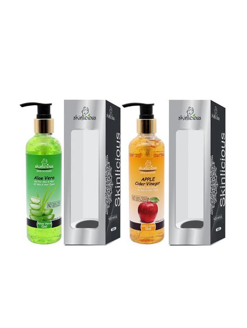 aloevera & apple cider vinegar gel 240 ml each- pack of 2 - no paraben - 16817632 - Standard Image - 1