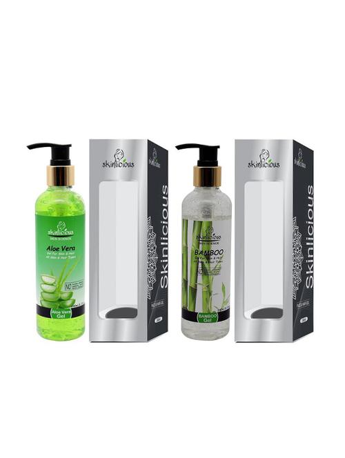 aloevera & bamboo gel 240 ml each- pack of 2 - no paraben - 16817633 - Standard Image - 1