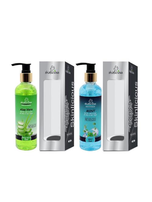 aloevera & mint gel 240 ml each- pack of 2 - no paraben - 16817634 - Standard Image - 1