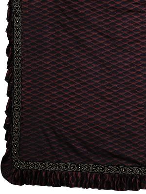 foil printed saree with blouse - 16817683 - Standard Image - 4