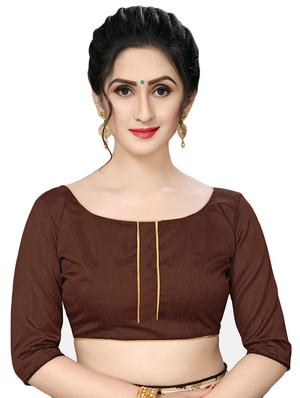 foil printed saree with blouse - 16817692 - Standard Image - 3