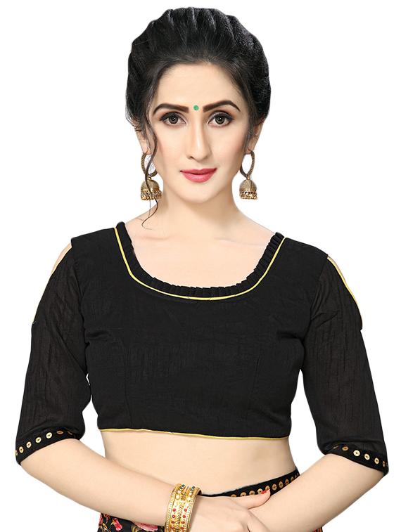 floral printed saree with blouse - 16817700 - Zoom Image - 3