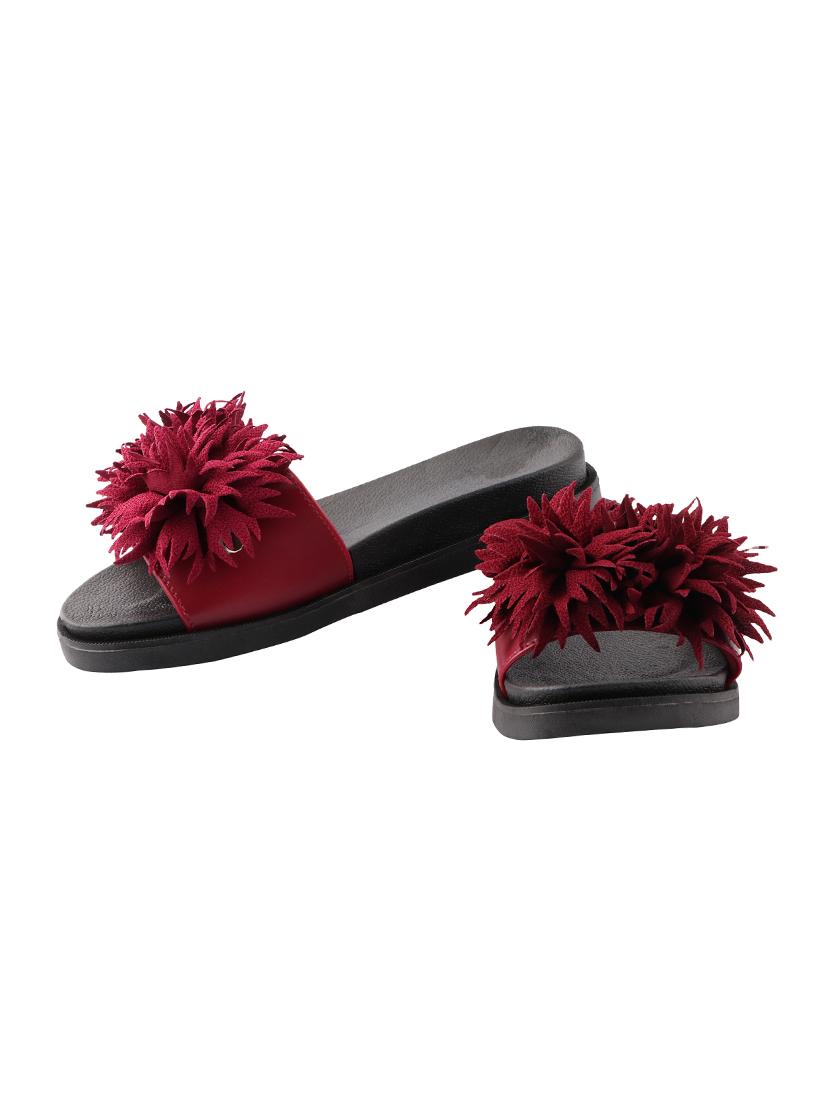 red slides flip flops - 16818202 - Zoom Image - 4