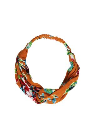 brown cotton blend hair band - 16818424 - Standard Image - 4