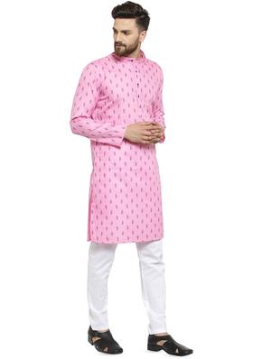 pink printed kurta pyjama set - 16818529 - Standard Image - 2