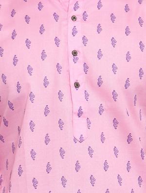 pink printed kurta pyjama set - 16818529 - Standard Image - 4