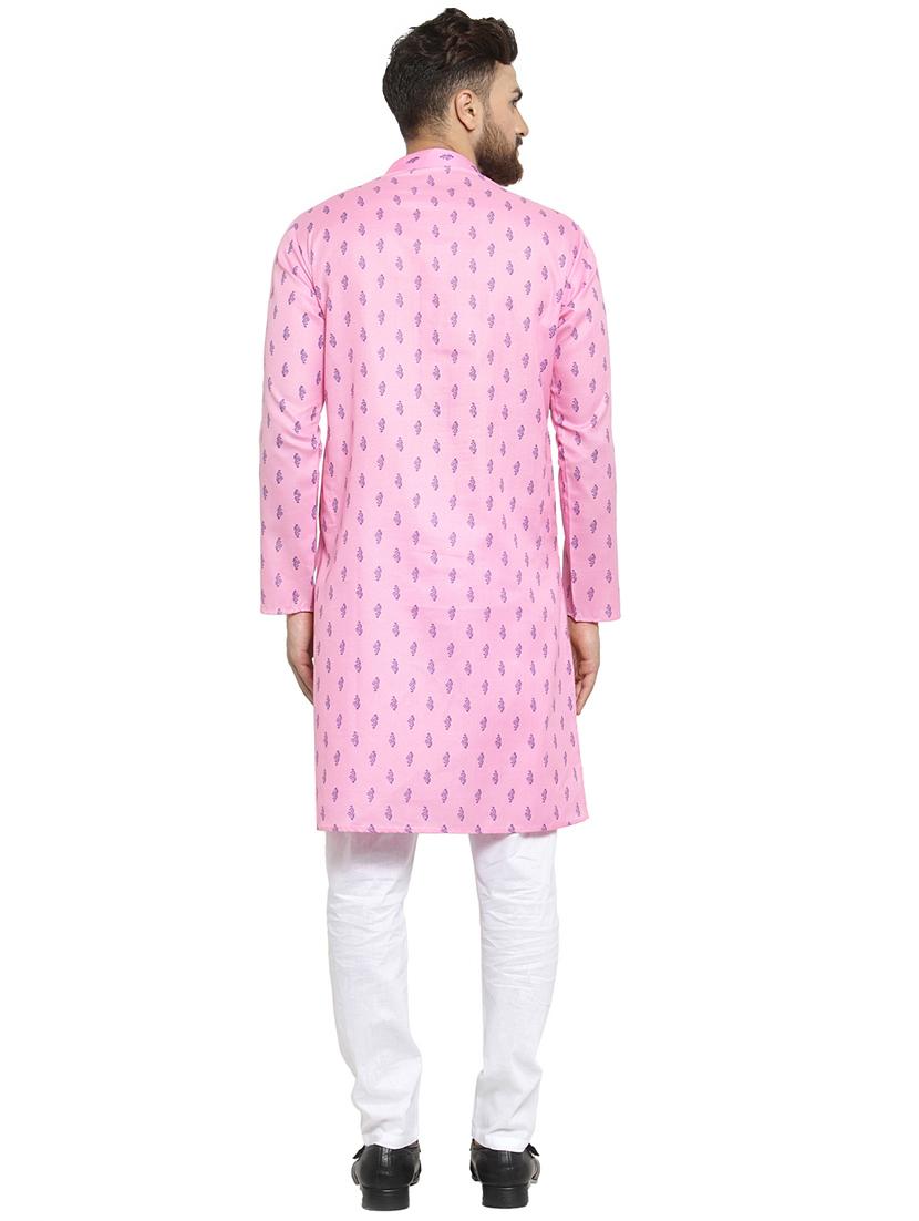 pink printed kurta pyjama set - 16818529 - Zoom Image - 3
