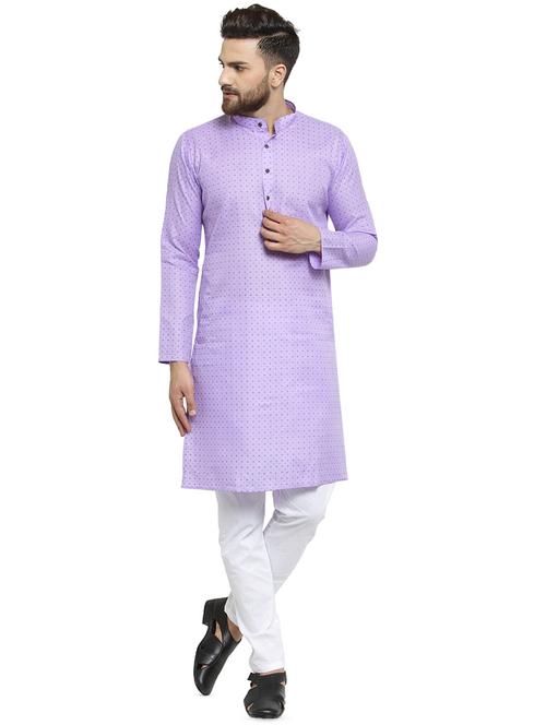 purple printed kurta pyjama set - 16818542 - Very Small Image - 1