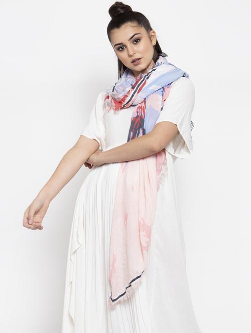 multi colored cotton scarf - 16820929 - Standard Image - 1