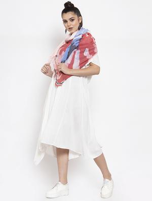 multi colored cotton scarf - 16820929 - Standard Image - 2