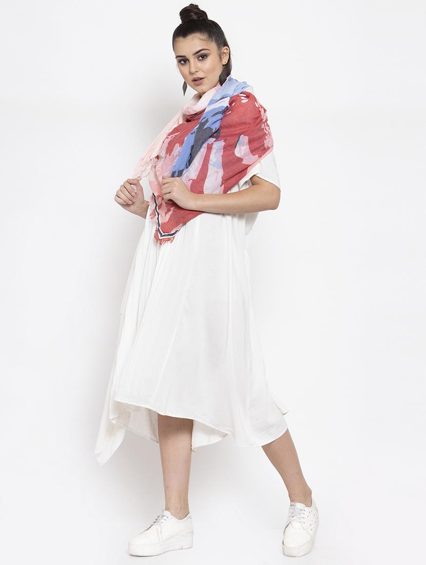 multi colored cotton scarf - 16820929 - Zoom Image - 2