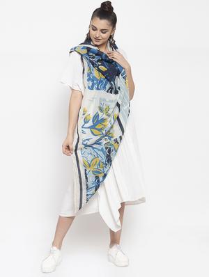 blue cotton scarf - 16820930 - Standard Image - 2
