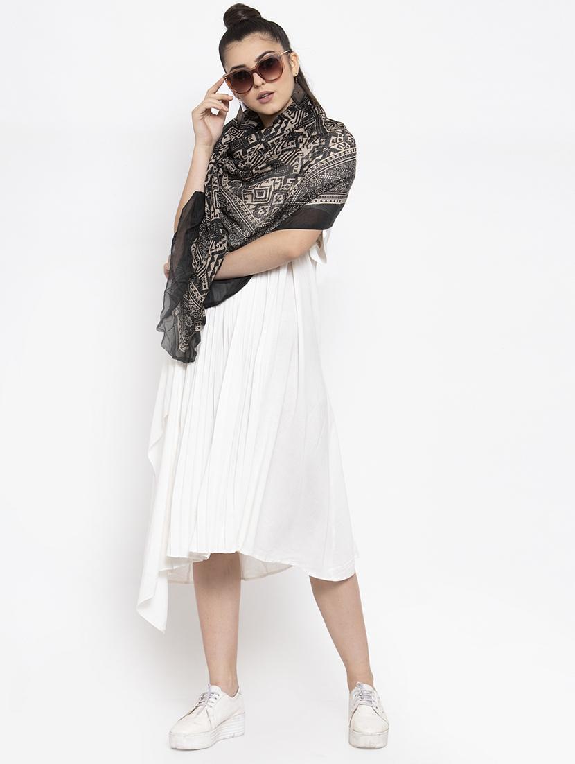 black cotton stole - 16820943 - Zoom Image - 2