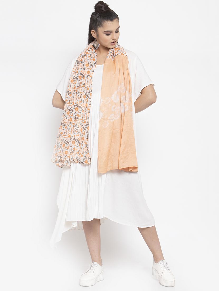 orange rayon stole - 16820946 - Zoom Image - 2