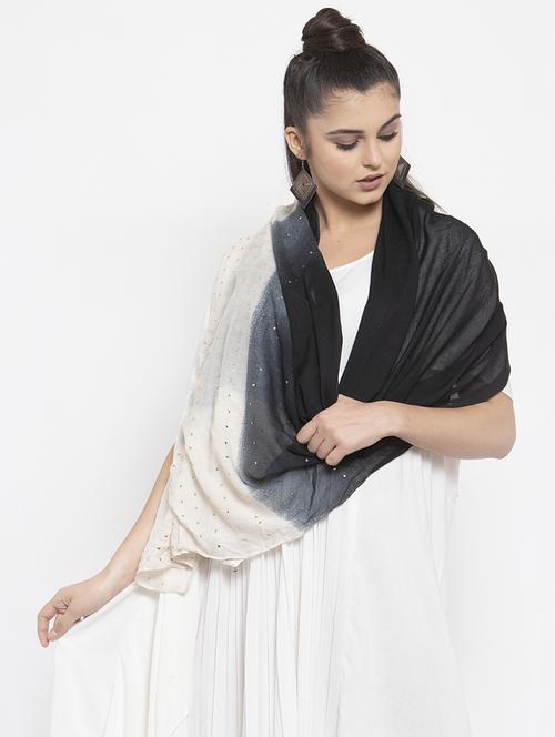 black rayon stole - 16820948 - Standard Image - 1