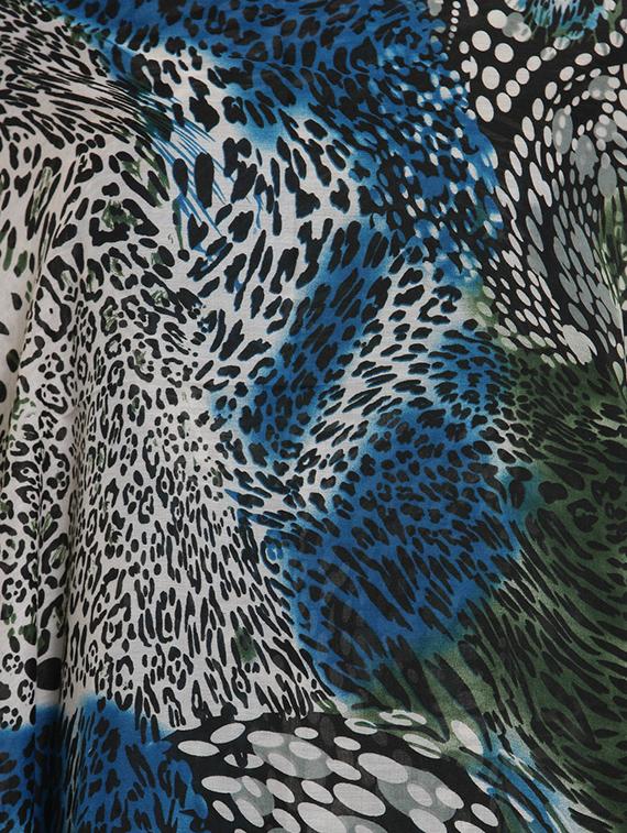 blue cotton stole - 16820970 - Zoom Image - 3