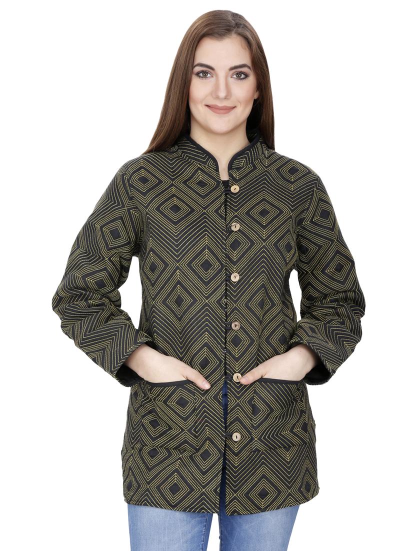 embroidered quilted & padded jacket - 16821454 - Zoom Image - 1