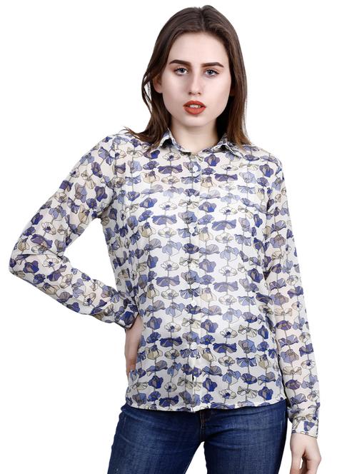 long sleeved floral shirt - 16822163 - Standard Image - 1
