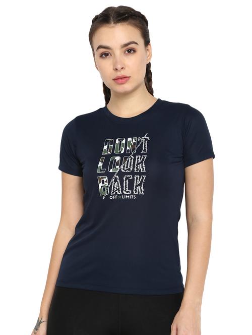 round neck slogan tee - 16822599 - Standard Image - 1