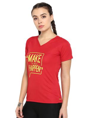 v-neck slogan tee - 16822601 - Standard Image - 2