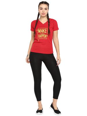 v-neck slogan tee - 16822601 - Standard Image - 4