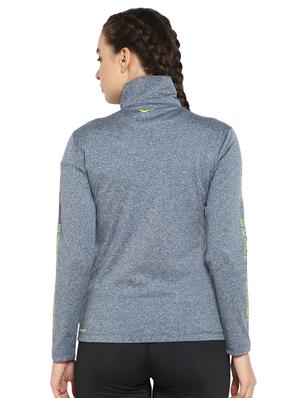 stand collar melange sweatshirt - 16822608 - Standard Image - 3