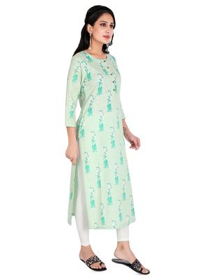 floral straight kurta - 16822742 - Standard Image - 2