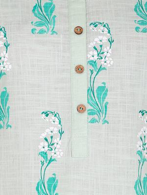 floral straight kurta - 16822742 - Standard Image - 4