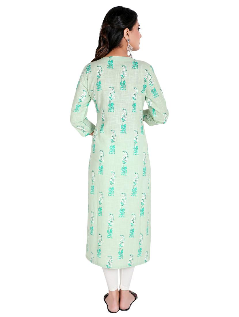 floral straight kurta - 16822742 - Zoom Image - 3