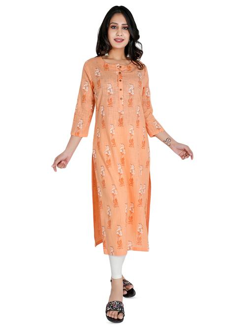 floral straight kurta - 16822743 - Standard Image - 1