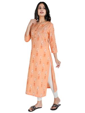floral straight kurta - 16822743 - Standard Image - 2