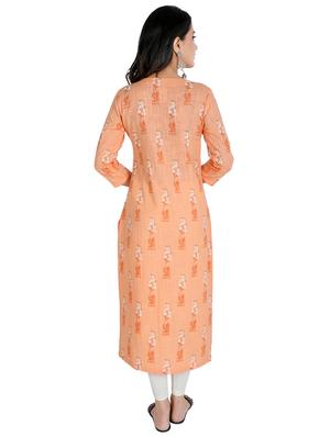 floral straight kurta - 16822743 - Standard Image - 3